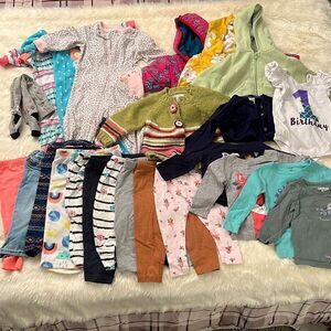 Bundle of 24 items of Baby Clothes: Size 12 months